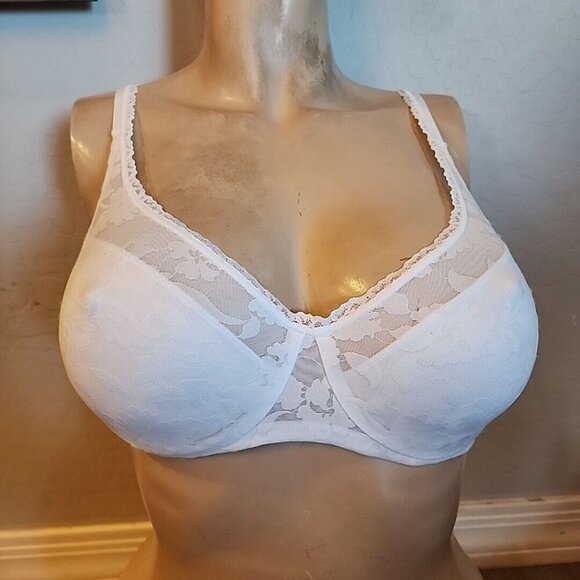 Bali Bra 34C White Underwire Unlined 6590 - Picture 1 of 3